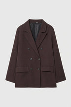 בלייזר בסגירה כפולה עם כיסים