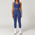 סט ספורט שחור ז׳קט וטייץ